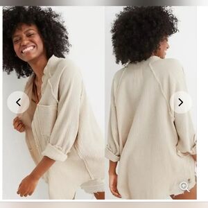 Aerie Pool-To-Party Cover Up Shirt